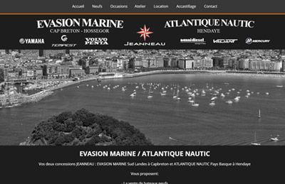 Nouveau site Internet EVASION MARINE