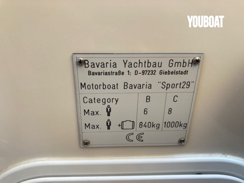 Bavaria 29 Sport - 2x250ch 4.5L MPI BRAVO 3 Mercruiser (Ess.) - 8.5m - 2016 - 112.000 €