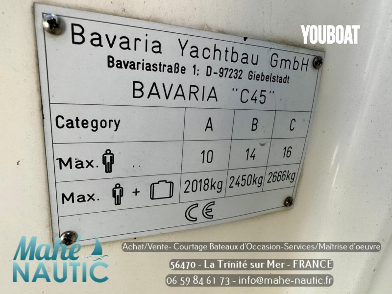 Bavaria C45 - 80ch Yanmar (Die.) - 13.6m - 2020 - 369.000 €