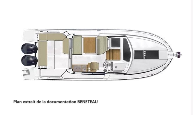 Beneteau Antares 9 OB - 2x200ch DF200APX Suzuki (Ess.) - 9.12m - 2022 - 159.000 €