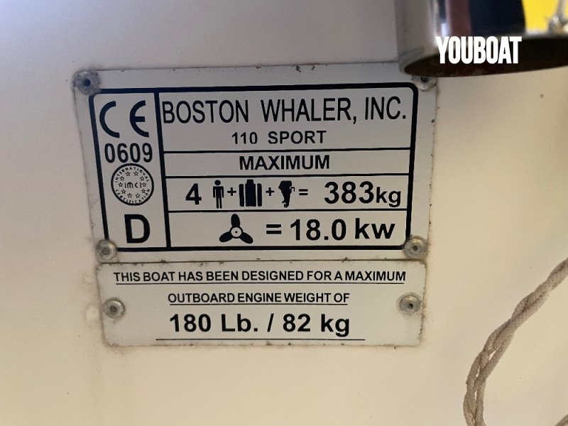 Boston Whaler 110 Sport - 25hp Evinrude (Ben.) - 3.45m - 2008 - 10.500 €