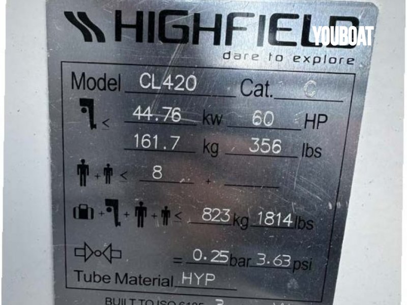 Highfield CL 420 - 50ch Suzuki (Ess.) - 4.2m - 2023 - 19.500 €
