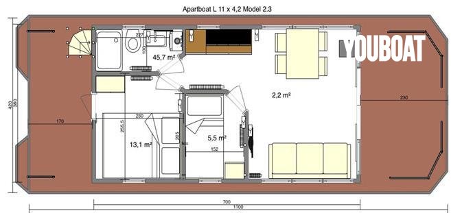 La Mare Apartboat L -  - 10.8m - 2022 - 117.900 €