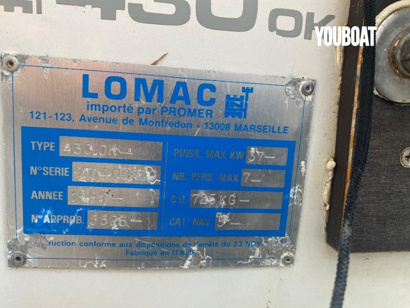 Lomac 430 OK - 25ch Yamaha (Ess.) - 4.37m - 1997 - 5.500 €