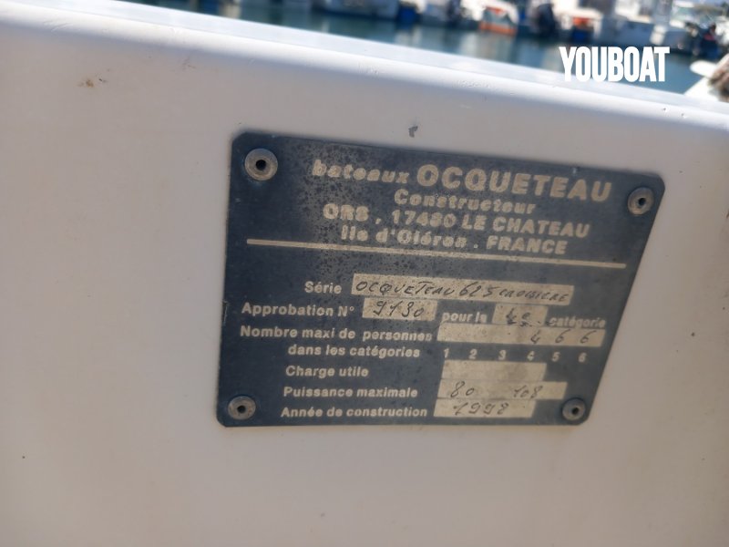 Ocqueteau 625 Croisiere - 85ch Nanni (Die.) - 6.2m - 1998 - 11.000 €