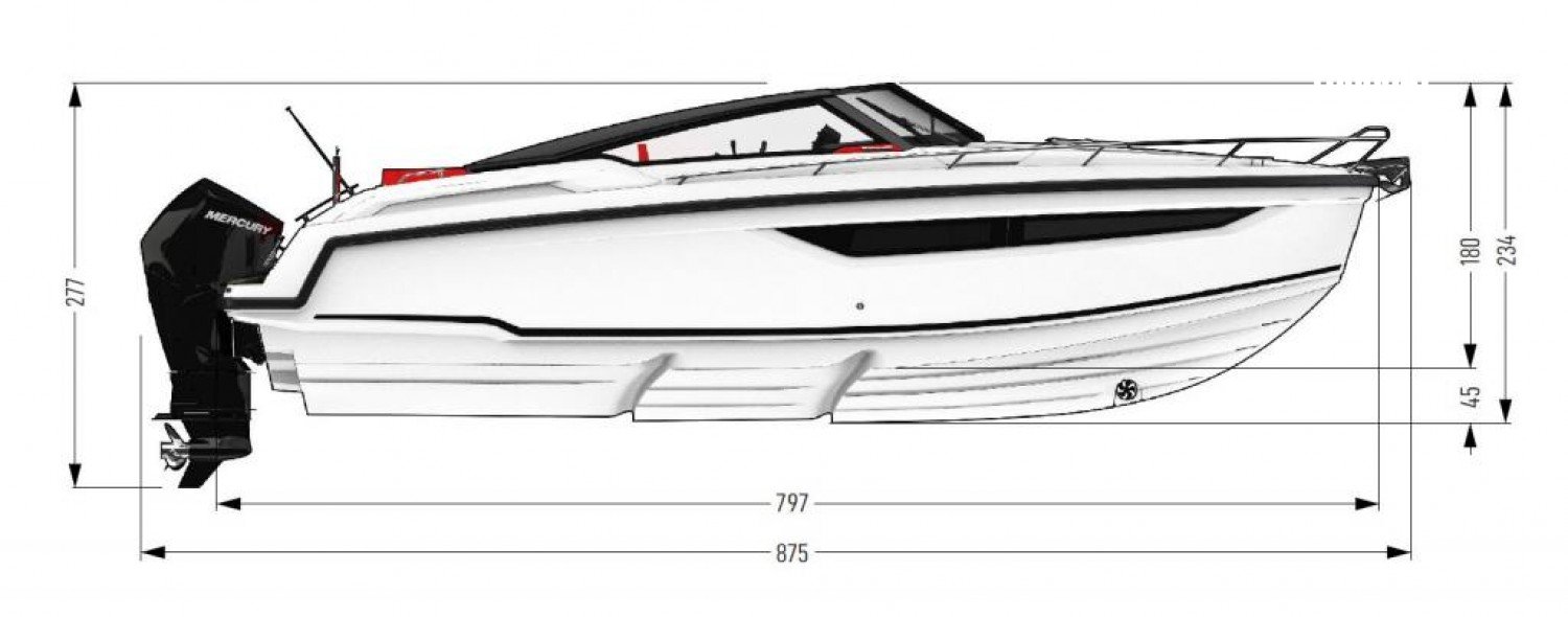 Parker 800 Cruiser - 250ch 4 Temps Yamaha (Ess.) - 8.75m - 2024 - 151.500 €