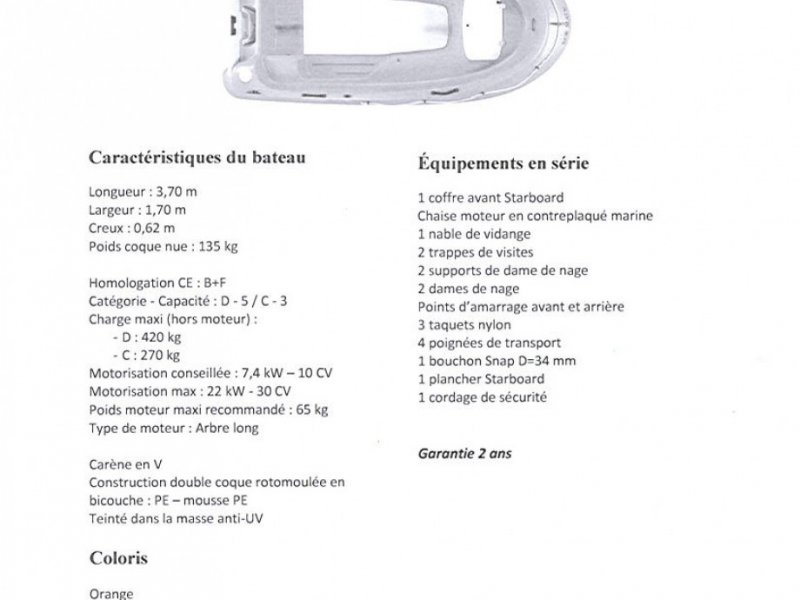 Rigiflex New Matic 370 - - - 3.7m - 3.100 €