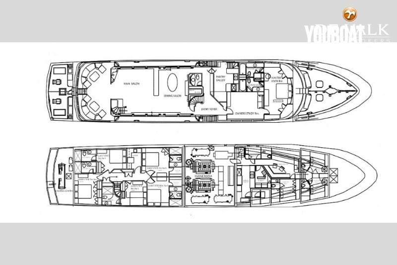 Sterling Narrowboats 44 - 2x1010ch Mitsubishi (Die.) - 43.59m - 1986 - 7.850.000 €
