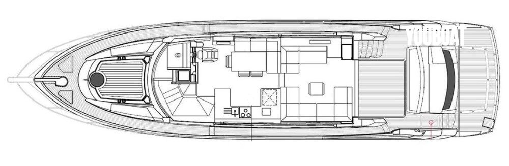 Sunseeker Manhattan 63 - 2x900hp Penta Volvo (Die.) - 21m - 2011 - 1.050.000 €