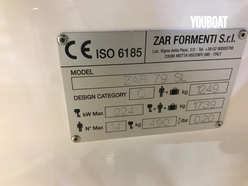 Zar Formenti 79 SL - 250PS DXDU (Commandes électriques) Honda (Ben.) - 7.8m - 2022 - 119.000 €