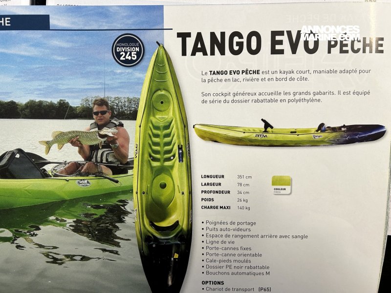 Loisirs et Divers CANOE SPECIAL PECHE TANGO EVO  vendre - Photo 1