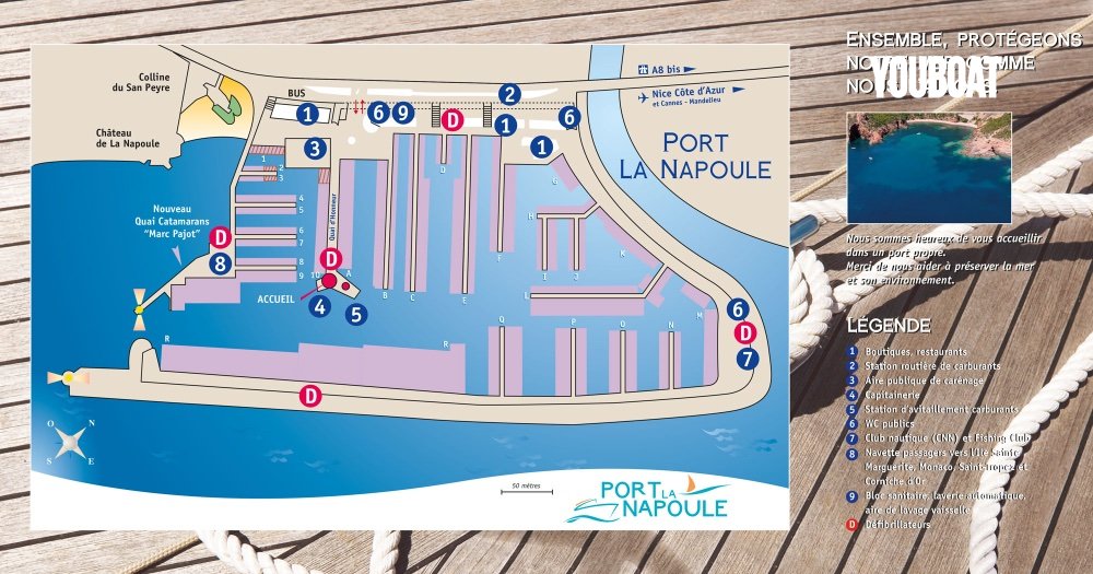 Place d'amarrage port de La Napoule -  - 140.000 €
