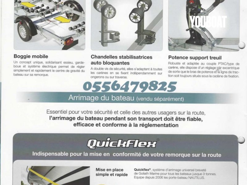 REMORQUE SATELLITE MX151S-55,60,65 1 170Kg charge utile 1 500Kg PTAC  -  - 3.326 €