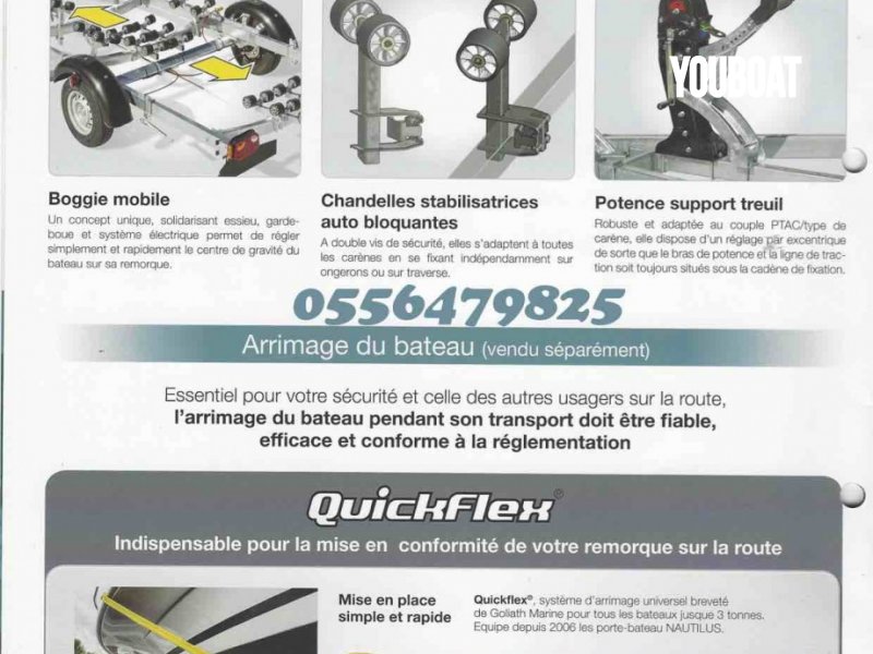 REMORQUE SATELLITE MX322S-80,90,100  2 510Kg charge utile 3 200Kg PTAC  -  - 6.112 €