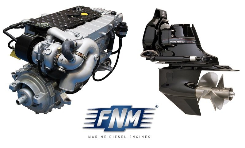 FNM Marine NEW 42HPEP-150 150hp Diesel Engine & Mercruiser Bravo 3 Sterndrive Package