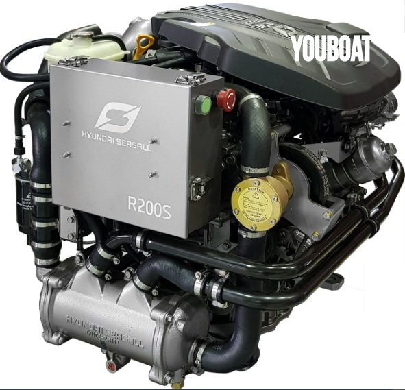 Hyundai SeasAll NEW R200P 197hp Marine Diesel Engine & Gearbox Package