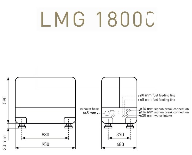 Lombardini NEW LMG18000 16kW 20kVA 3-Phase 400V50Hz Marine Diesel Generator - Lombardini (Die.) - 2021 - 9.130 £