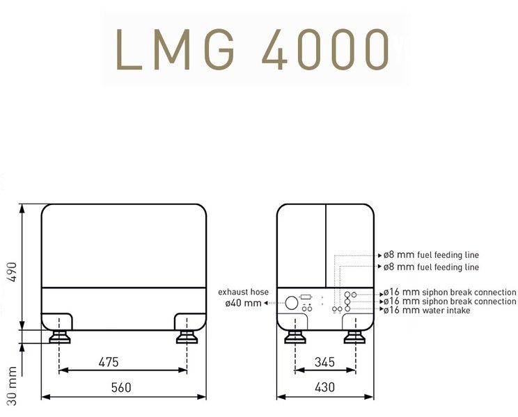 Lombardini NEW LMG4000 4 kVA 3000 rpm Single Phase 50Hz Marine Diesel Generator - Lombardini (Die.) - 2021 - 4.469 £