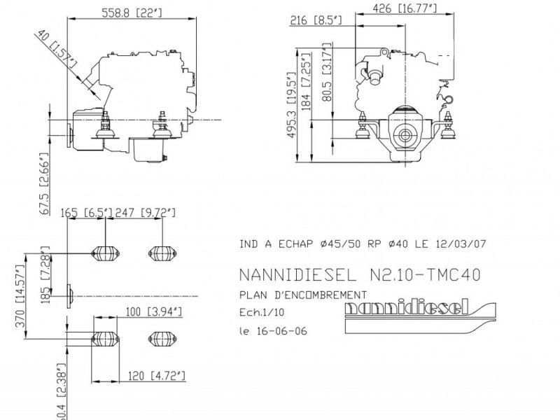 Nanni N2.10 - TMC40 (ratio à définir : 2.00 ou 2.60) - 10ch Nanni (Die.) - 10ch - 2021 - 6.356 €