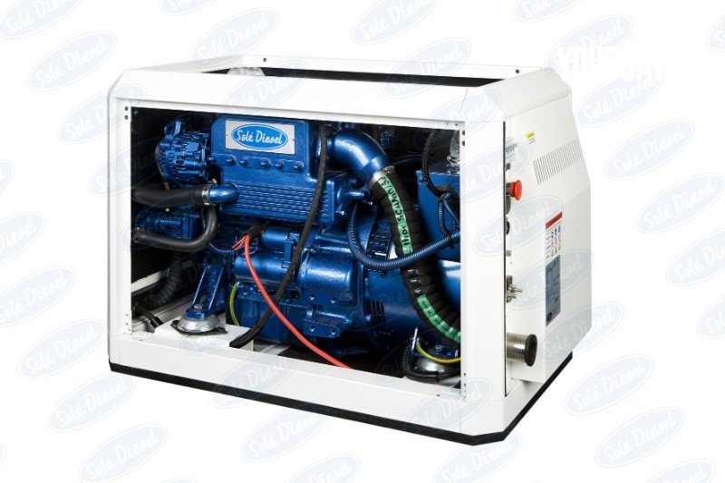 Sole NEW 10GSC 9.4kVA 12V230V Mini 33 Marine Diesel Generator
