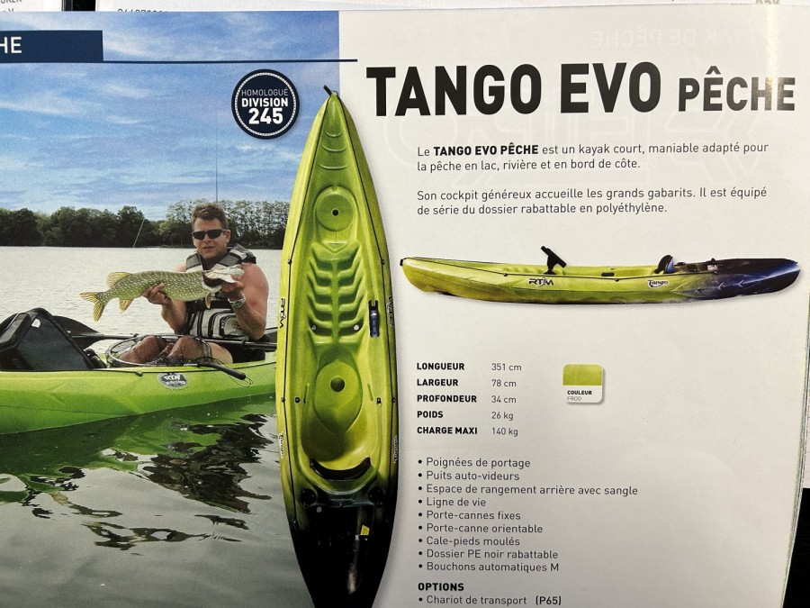 CANOE SPECIAL PECHE TANGO EVO à vendre par 