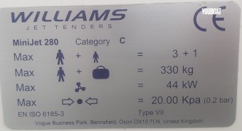 Williams Performance Tenders Williams 280 Minijet  vendre - Photo 2