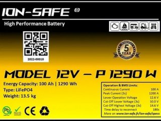 Batterie Lithium de Propulsion 12V - Ion Safe neuf