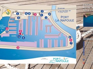 Place d'amarrage port de La Napoule Modèle Expo